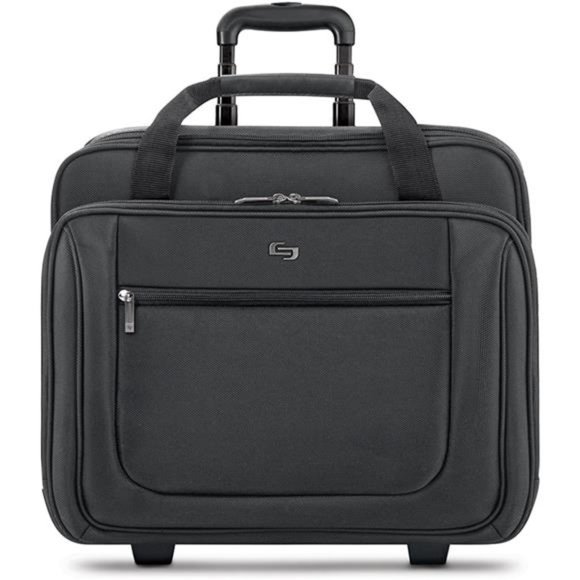Rolling Laptop Bag with Wheels,Fits Upto 17.3Inch Laptop,Travel Friendly Wheeled - Picture 1 of 7